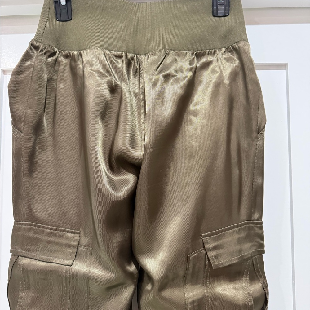 Cinq a Sept GILES PANT. Olive Green. Size Small. - Picture 9 of 11